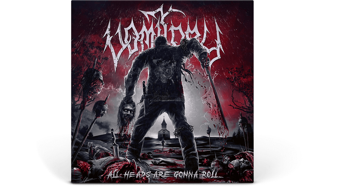 Vinyl - VOMITORY : All Heads Are Gonna Roll (Ltd Crimson Red Marbled Vinyl) - The Record Hub