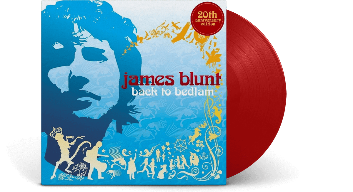 Vinyl - James Blunt : Back To Bedlam (20th Anniversary Edition) Recycled Red Vinyl - The Record Hub