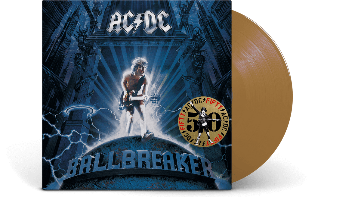 Vinyl - AC/DC : Ballbreaker: 50th Anniversary (Gold Vinyl) - The Record Hub