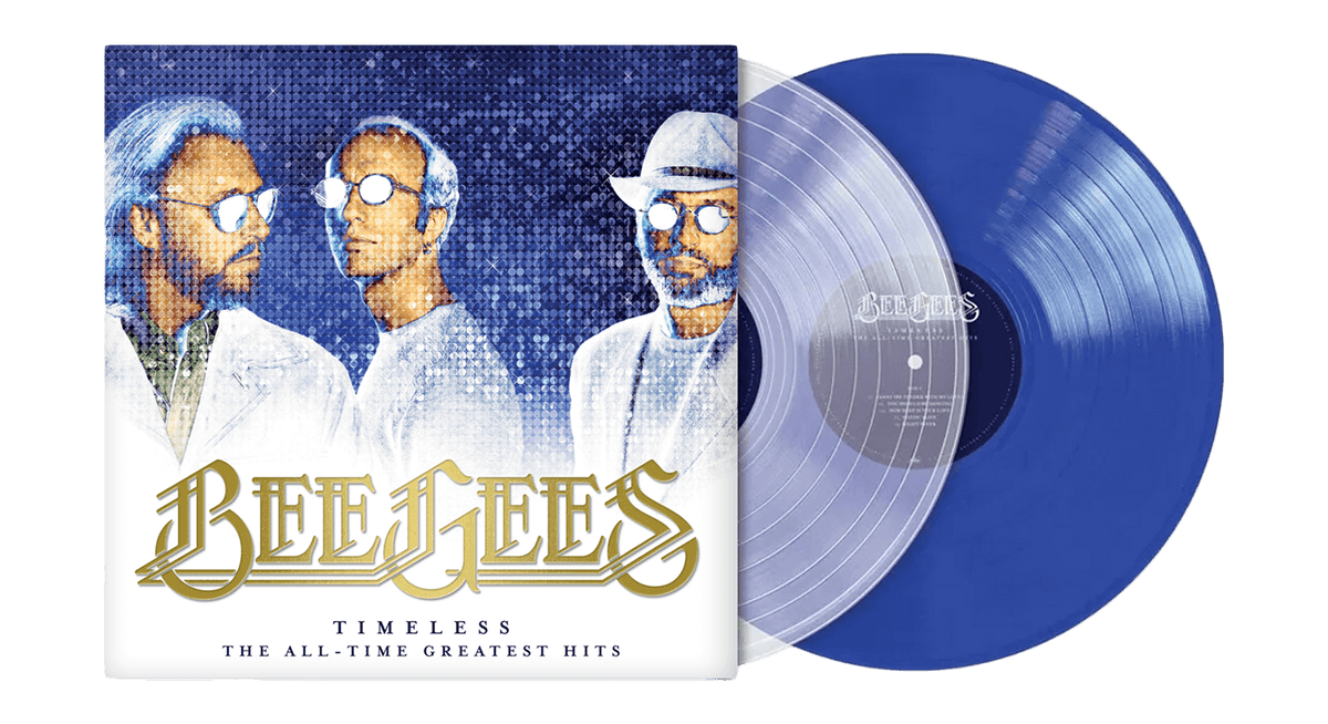 Vinyl - Bee Gees : Timeless – The All Time Greatest Hits (Clear/ Transparent Blue Vinyl) - The Record Hub