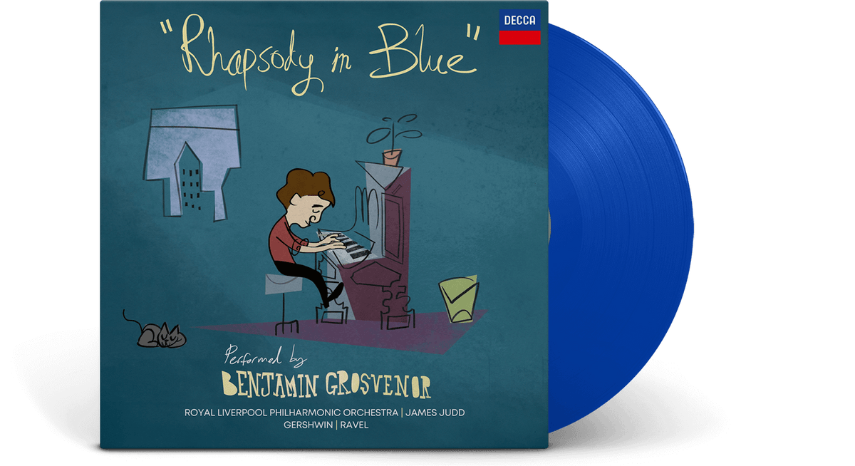 Vinyl - Benjamin Grosvenor : Gershwin - Rhapsody in Blue (Re-Issue) (Blue Vinyl) - The Record Hub