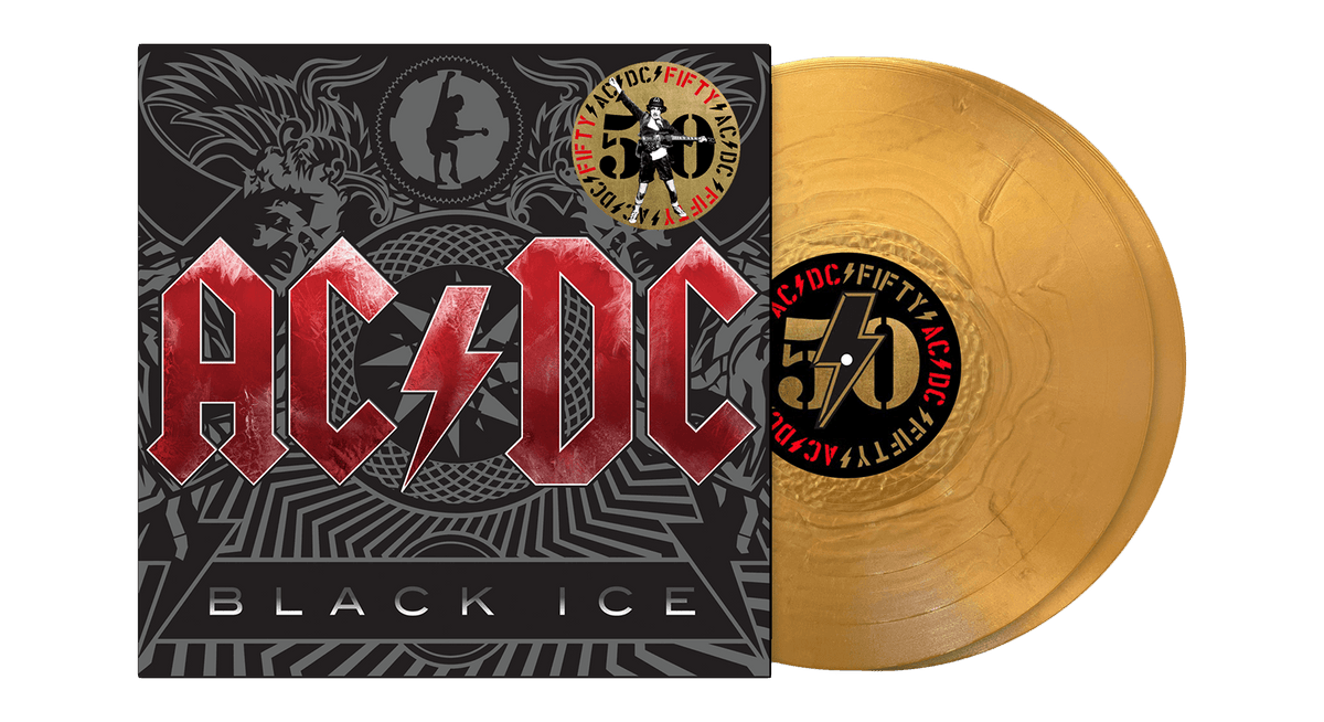 Vinyl - AC/DC : Black Ice (180g Gold Nugget Vinyl) - The Record Hub