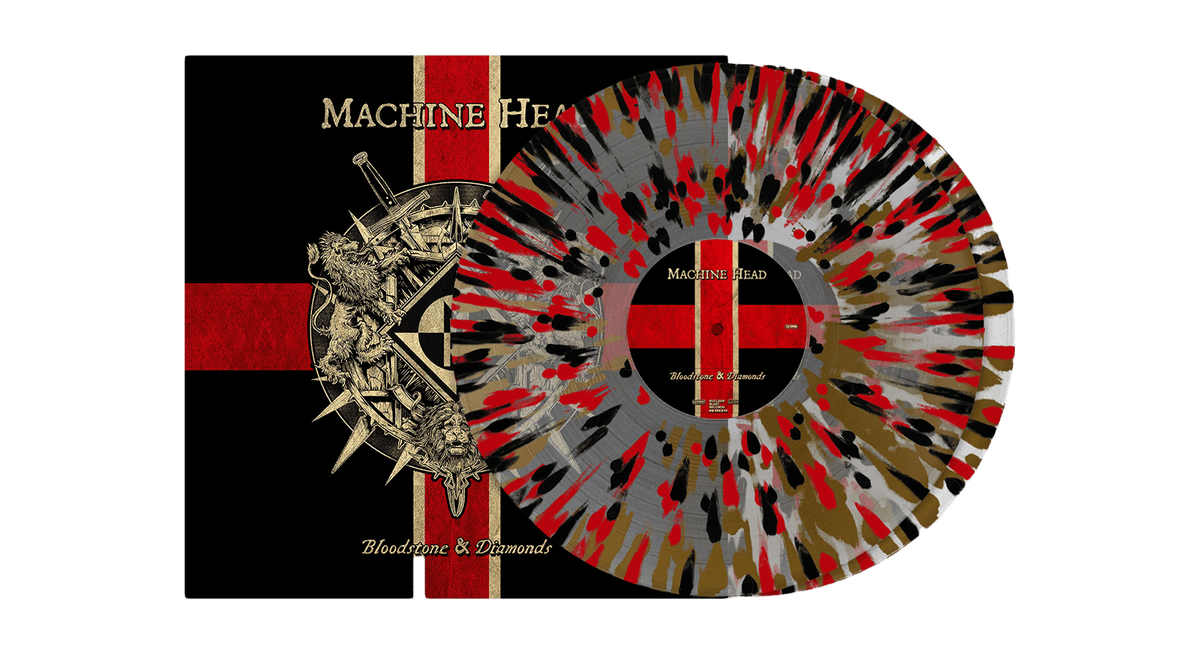 Vinyl - [Pre-Order [29/11] Machine Head : Bloodstone &amp; Diamonds (10th Anniversary) (Clear Black Red Gold Splatter vinyl) - The Record Hub