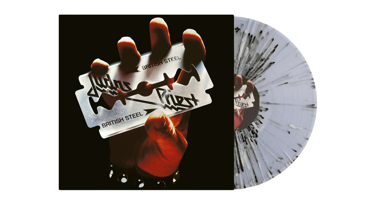 Vinyl - Judas Priest : British Steel (NAD) (Black &amp; White Splatter Vinyl) - The Record Hub