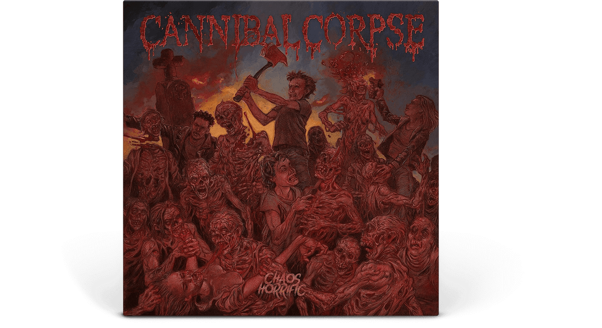 Vinyl - Cannibal Corpse : Chaos Horrific (Burned Flesh Marble Vinyl) - The Record Hub