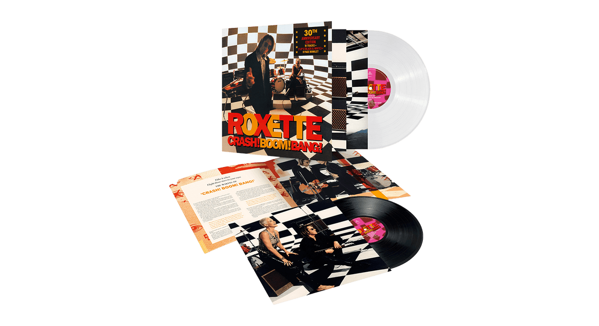 Vinyl - Roxette : Crash! Boom! Bang! 30th Anniversary (Black &amp; White Vinyl) - The Record Hub