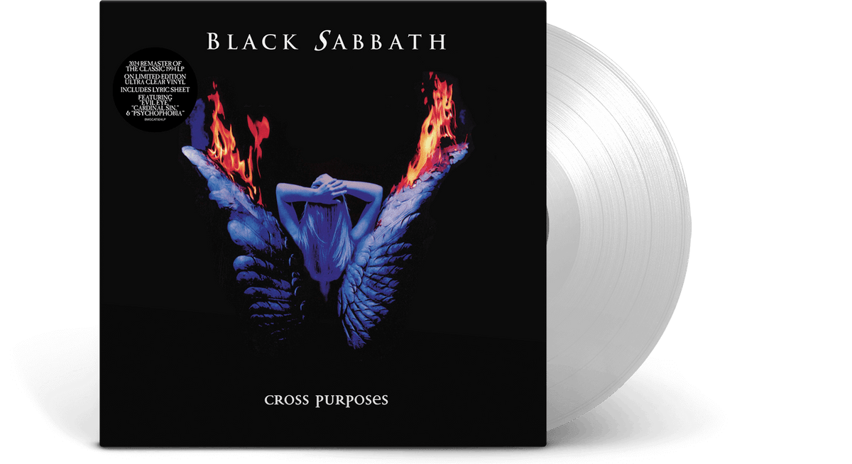 Vinyl - [Pre-Order [15/11] Black Sabbath : Cross Purposes (2024 Remaster) (Clear Vinyl) - The Record Hub