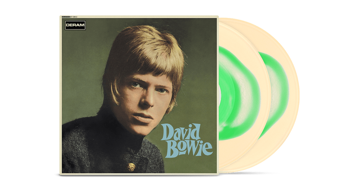 Vinyl - David Bowie : David Bowie (Cream &amp; Green Swirl Vinyl) (Exclusive to The Record Hub.com) - The Record Hub