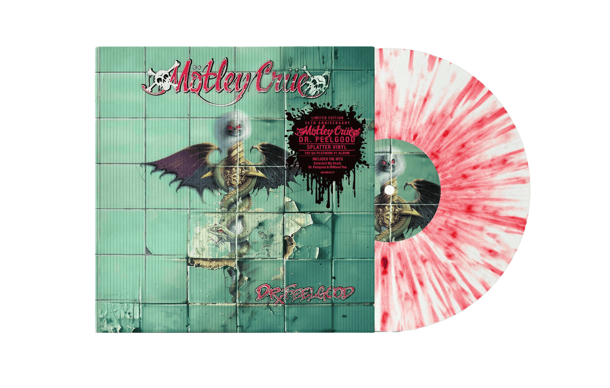 Vinyl - [Pre-Order [22/11] Mötley Crüe : Dr. Feelgood (2024 Remaster)(Red &amp; White Splatter Vinyl with Lenticular Artcard) - The Record Hub