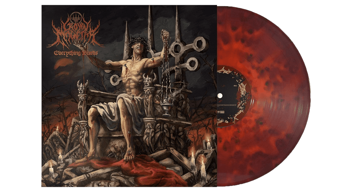 Vinyl - Crown Magnetar : Everything Bleeds (Red Marble Vinyl) - The Record Hub