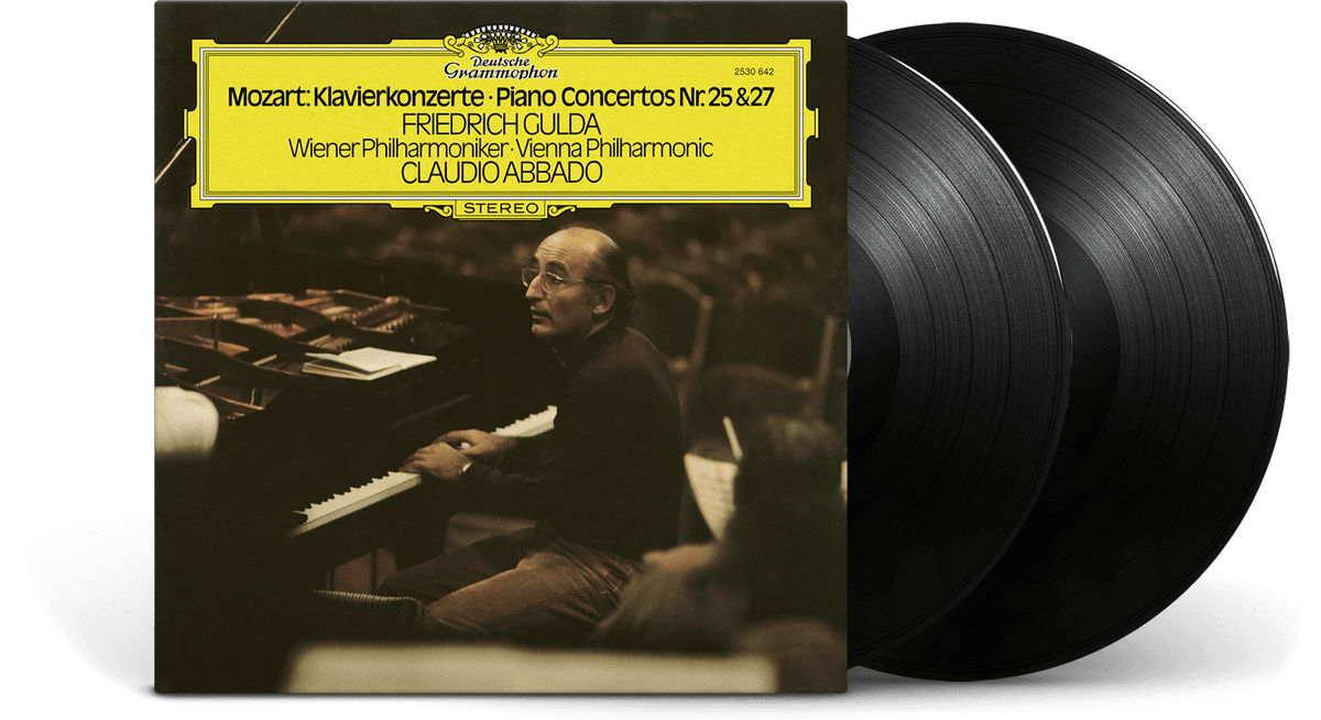 Vinyl - FRIEDRICH GULDA, CLAUDIO ABBADO &amp; WIENER PHILHARMONIKER : Wolfgang Amadeus Mozart: Piano Concertos Nos. 25 &amp; 27 - The Record Hub