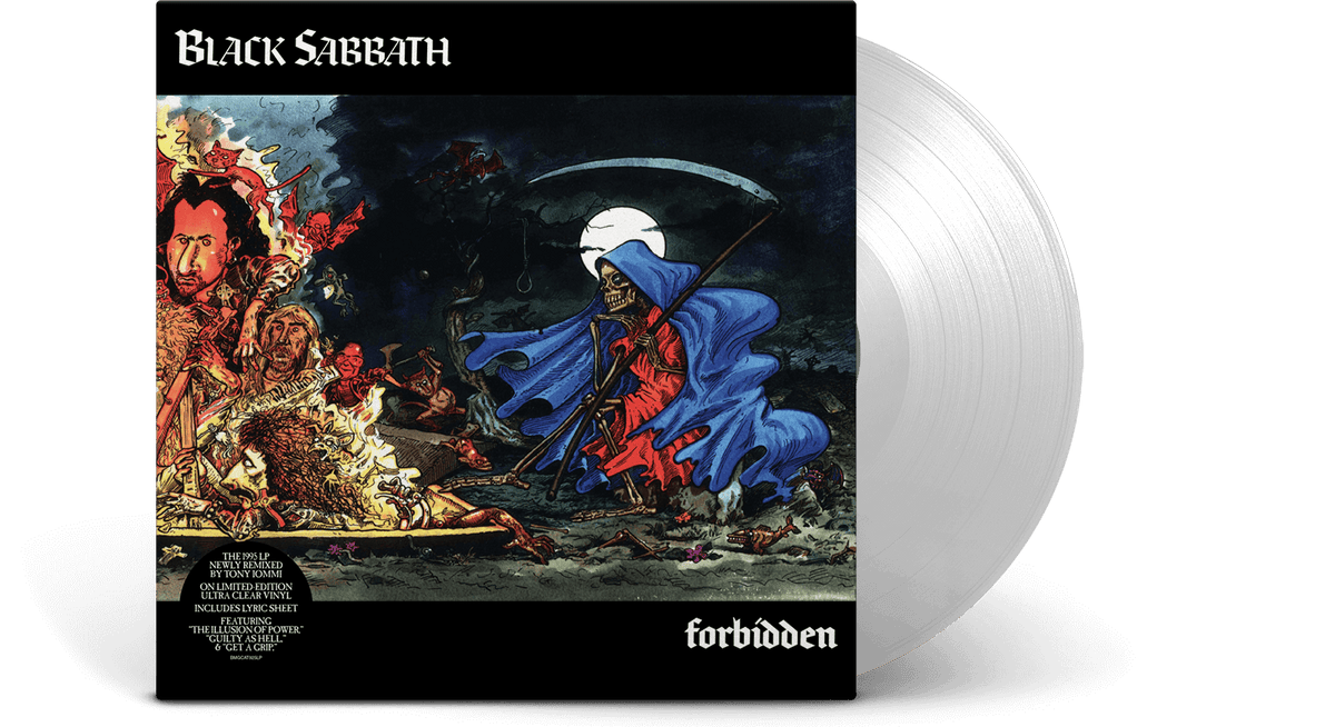 Vinyl - [Pre-Order [15/11] Black Sabbath : Forbidden (2024 Tony Iommi Remix) (Clear Vinyl) - The Record Hub