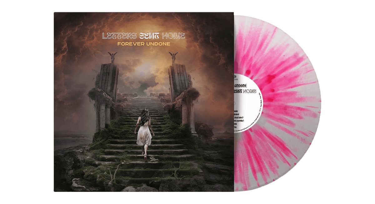 Vinyl - Letters Sent Home : Forever Undone (Limited Edition White With Pink Splatter Vinyl) - The Record Hub