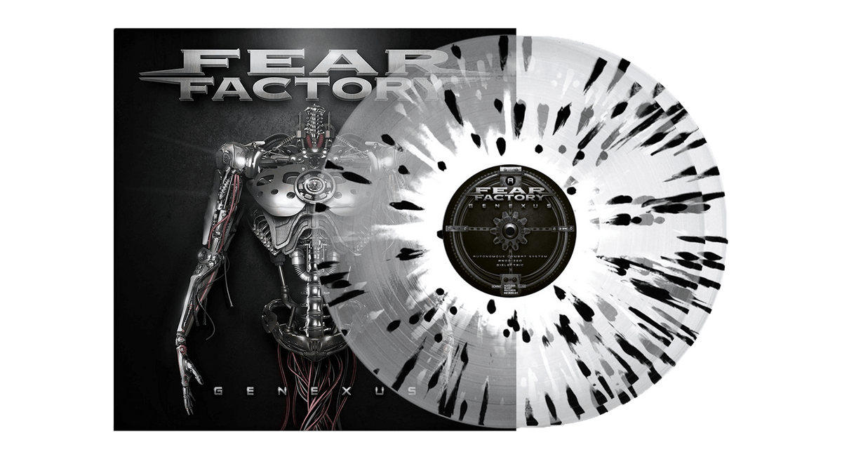 Vinyl - Fear Factory : Genexus (Crystal Clear with Black White Splatter Vinyl) - The Record Hub