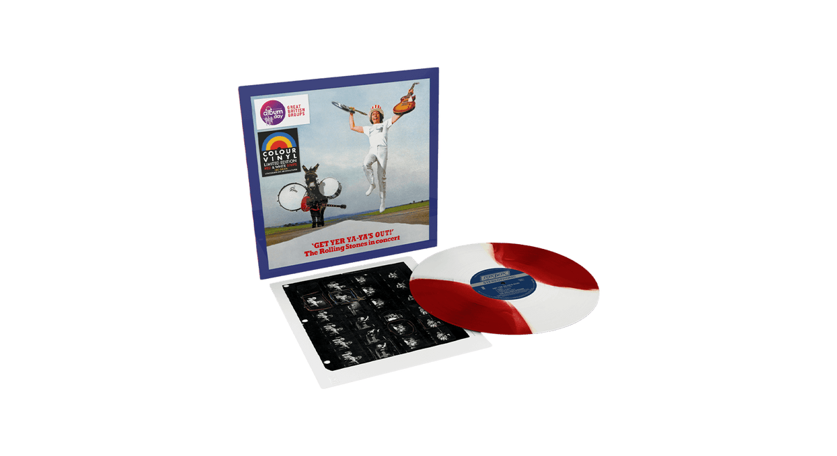 Vinyl - Rolling Stones : Get Yer Ya-Ya’s Out! (NAD) (Red &amp; White Vinyl) - The Record Hub