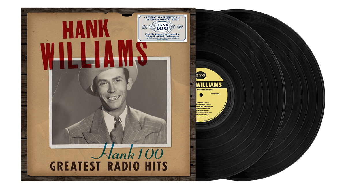 Vinyl - Hank Williams : Hank 100 - Greatest Radio Hits - The Record Hub