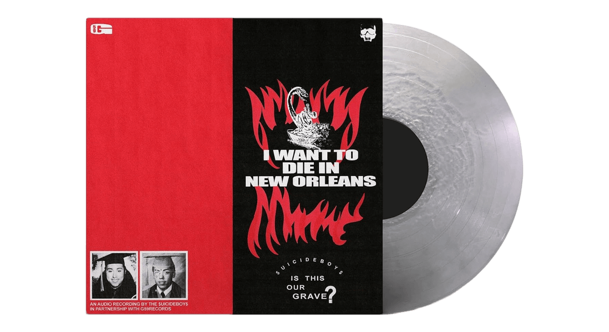 Vinyl - $UICIDEBOY$ : I Want To Die In New Orleans (Silver Vinyl) - The Record Hub