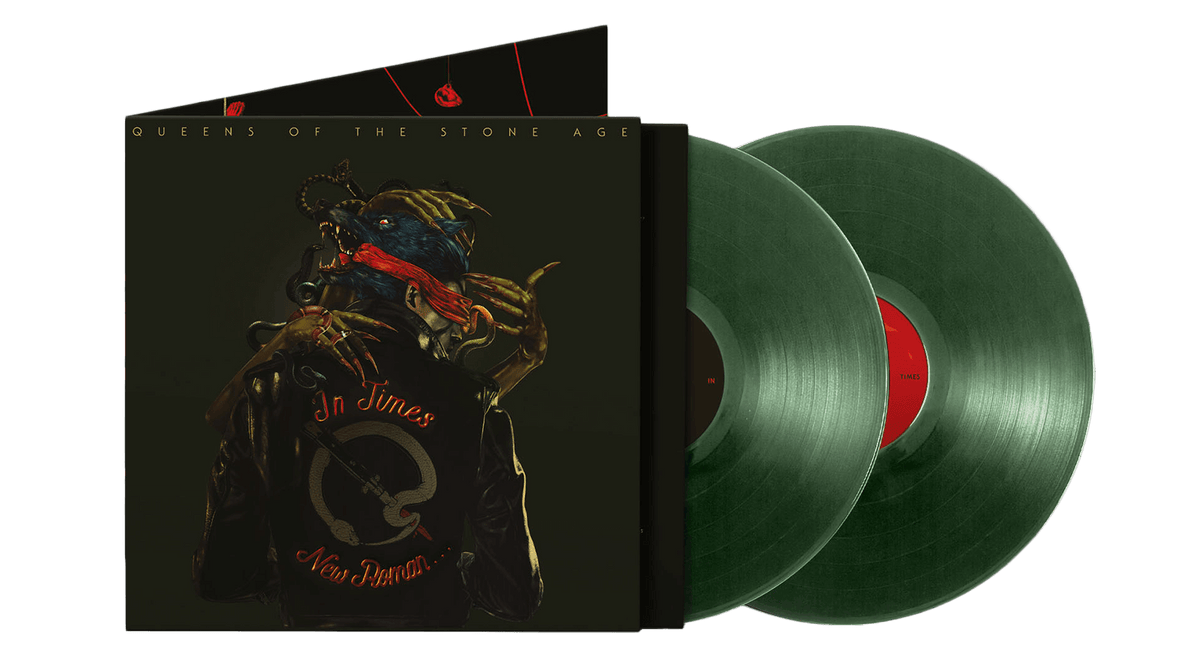 Vinyl - Queens Of The Stone Age : In Times New Roman (Ltd Green Vinyl) - The Record Hub