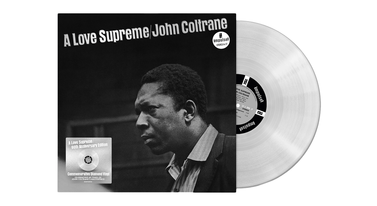 John Coltrane : A Love Surpreme - 60th Anniversary Edition (Diamond Clear Vinyl) (Exclusive to the Record Hub.com)