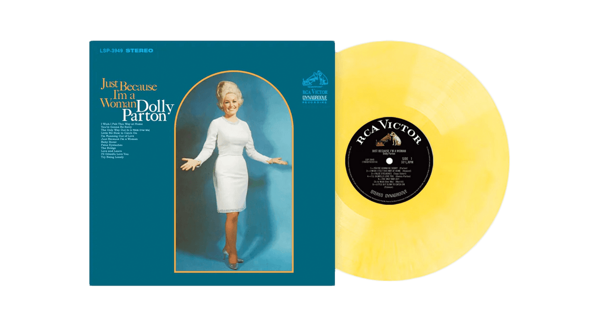 Vinyl - Dolly Parton : Just Because I&#39;m a Woman (Yellow Vinyl) - The Record Hub