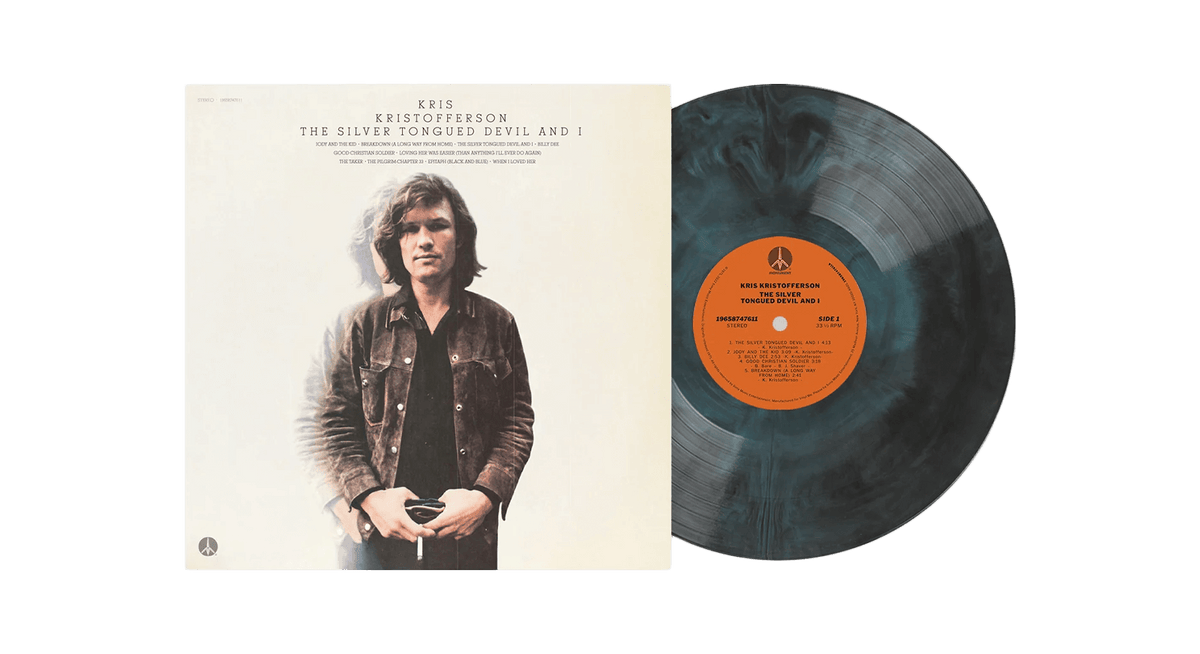 Vinyl - Kris Kristofferson : The Silver Tongued Devil and I (Blue/ Black Marble Vinyl) - The Record Hub