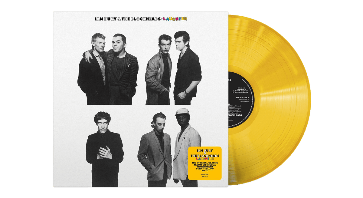 Vinyl - Ian Dury &amp; The Blockheads : Laughter (Transparent Sunny Yellow Vinyl) - The Record Hub