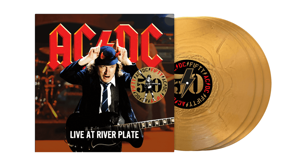 Vinyl - [Pre-Order [27/09] AC/DC : Live At River Plate (180g Gold Nugget Vinyl) - The Record Hub