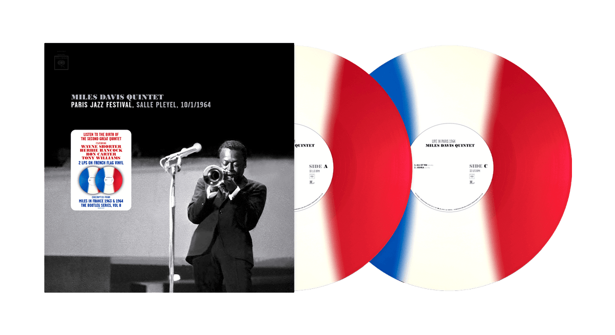 Vinyl - Miles Davis : Live In Paris 1964 (French Tri-colour Vinyl) - The Record Hub