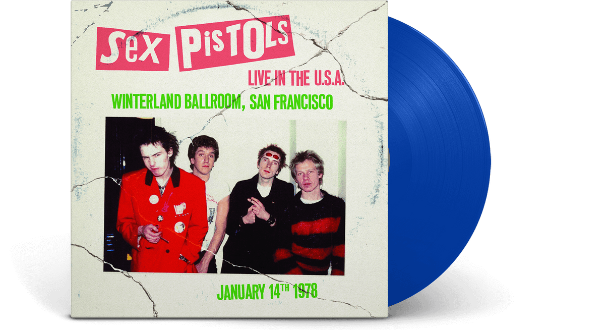 Vinyl - [Pre-Order [25/04] Sex Pistols : Live In The U.S.A 1978 – San Francisco (Blue Vinyl) - The Record Hub