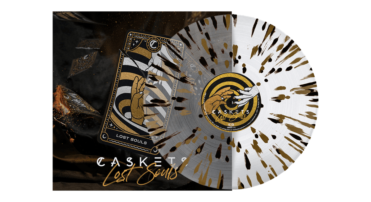 Vinyl - Caskets : Lost Souls (Clear Vinyl with Gold Black Splatter) - The Record Hub