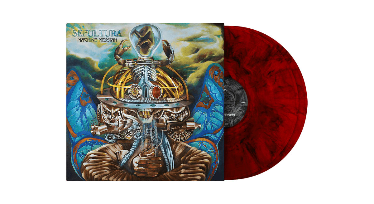 Vinyl - Sepultura : Machine Messiah - reprint (Ruby Red Marble Vinyl) - The Record Hub