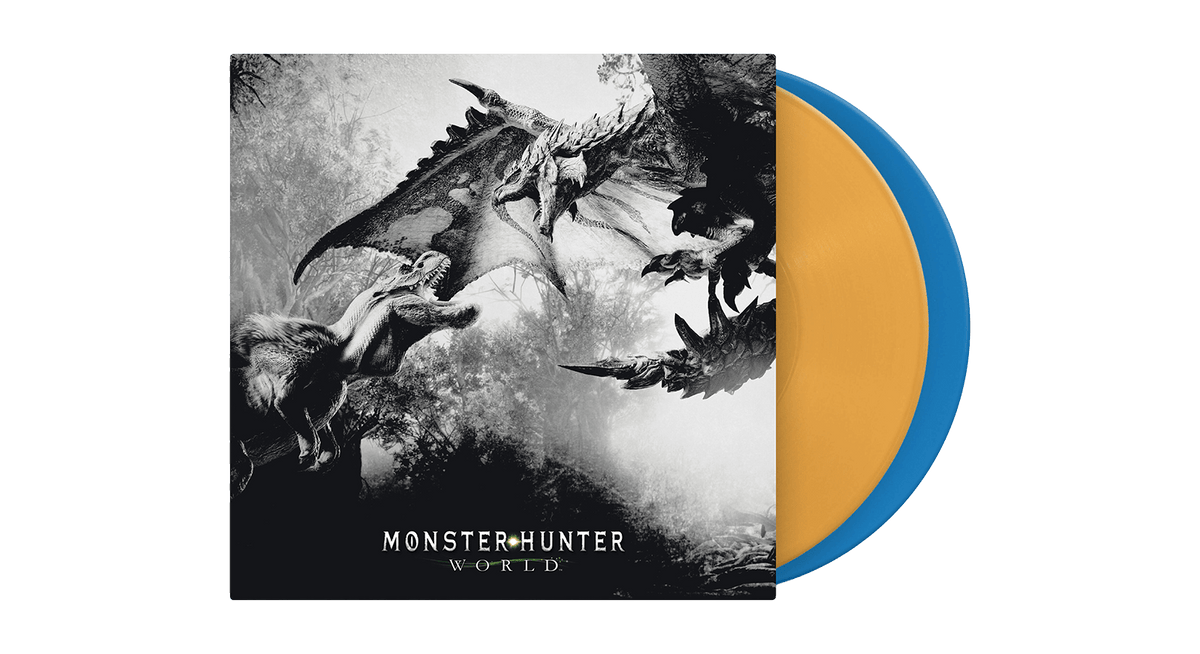 Vinyl - Capcom Sound Team : Monster Hunter - World (Original Soundtrack) (Mustard &amp; Blue Vinyl) - The Record Hub