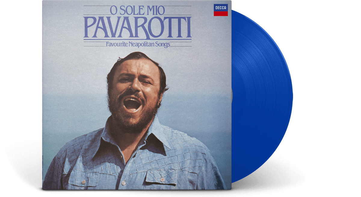 Vinyl - Luciano Pavarotti : O Sole Mio (Blue Vinyl) - The Record Hub