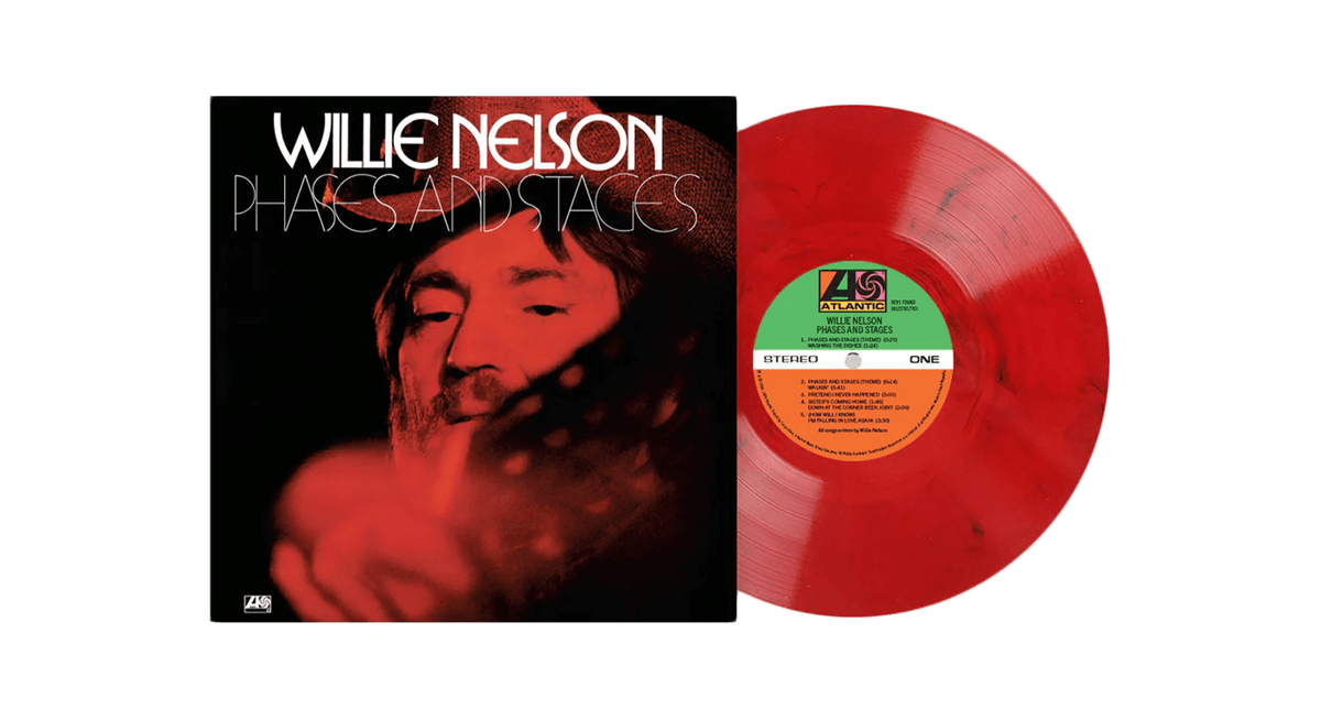 Vinyl - Willie Nelson : Phases and Stages (Bloody Mary Marble Vinyl) - The Record Hub