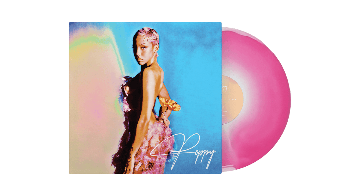 Vinyl - [Pre-Order [22/11] Poppy Ajudha : Poppy (Pink &amp; White Vinyl) - The Record Hub