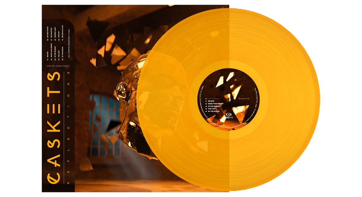 Vinyl - Caskets : Reflections (Corona Orange/White Vinyl LP) - The Record Hub