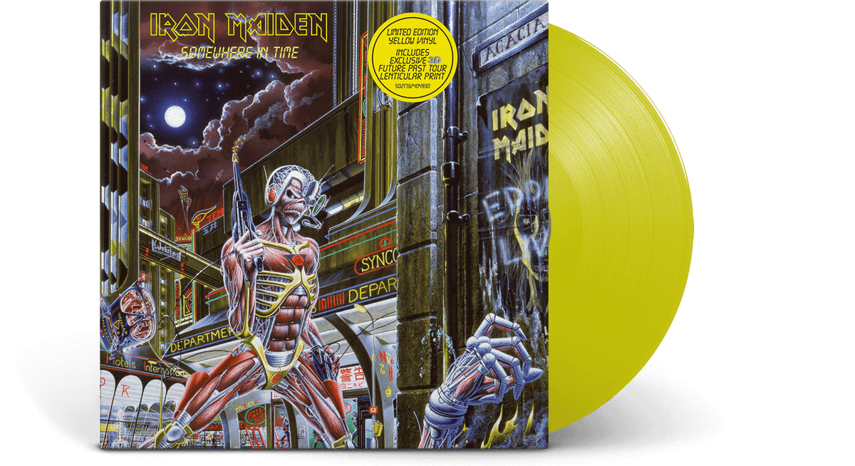 Vinyl - [Pre-Order [15/11] Iron Maiden : Somewhere in Time (Yellow Vinyl) - The Record Hub