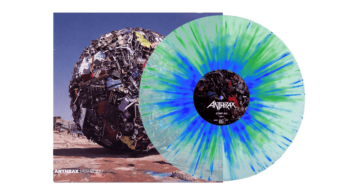 Vinyl - Anthrax : Stomp 442 (Clear Blue Green Splatter Vinyl) - The Record Hub