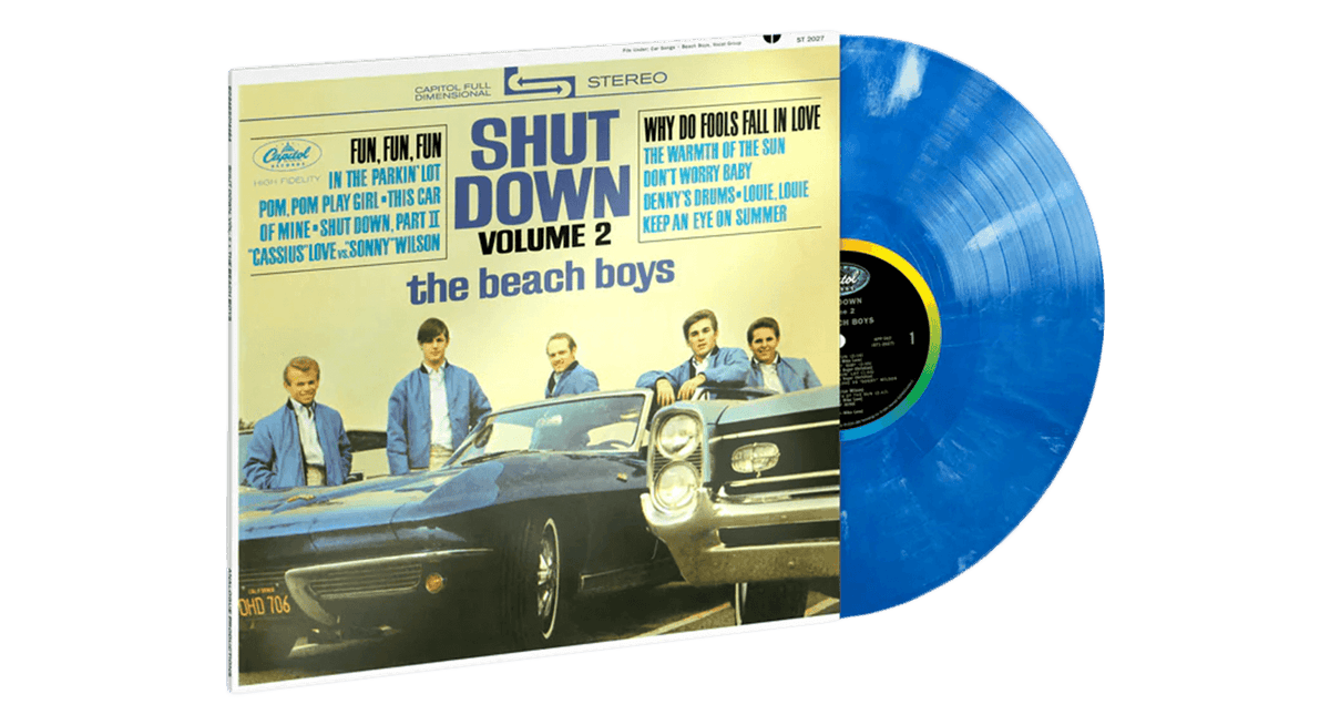 Vinyl - The Beach Boys : Shut Down Vol. 2 (Blue &amp; White Marble Vinyl) (Exclusive to The Record Hub.com) - The Record Hub