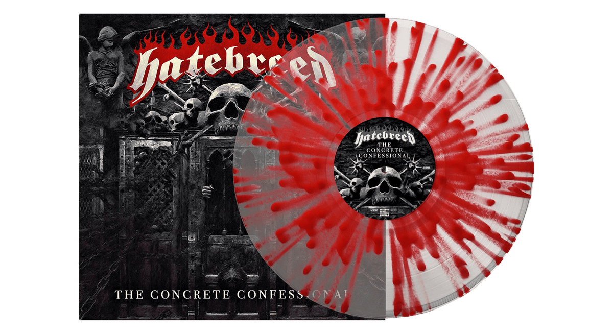 Vinyl - Hatebreed : The Concrete Confessional (Clear Red Splatter Vinyl) - The Record Hub