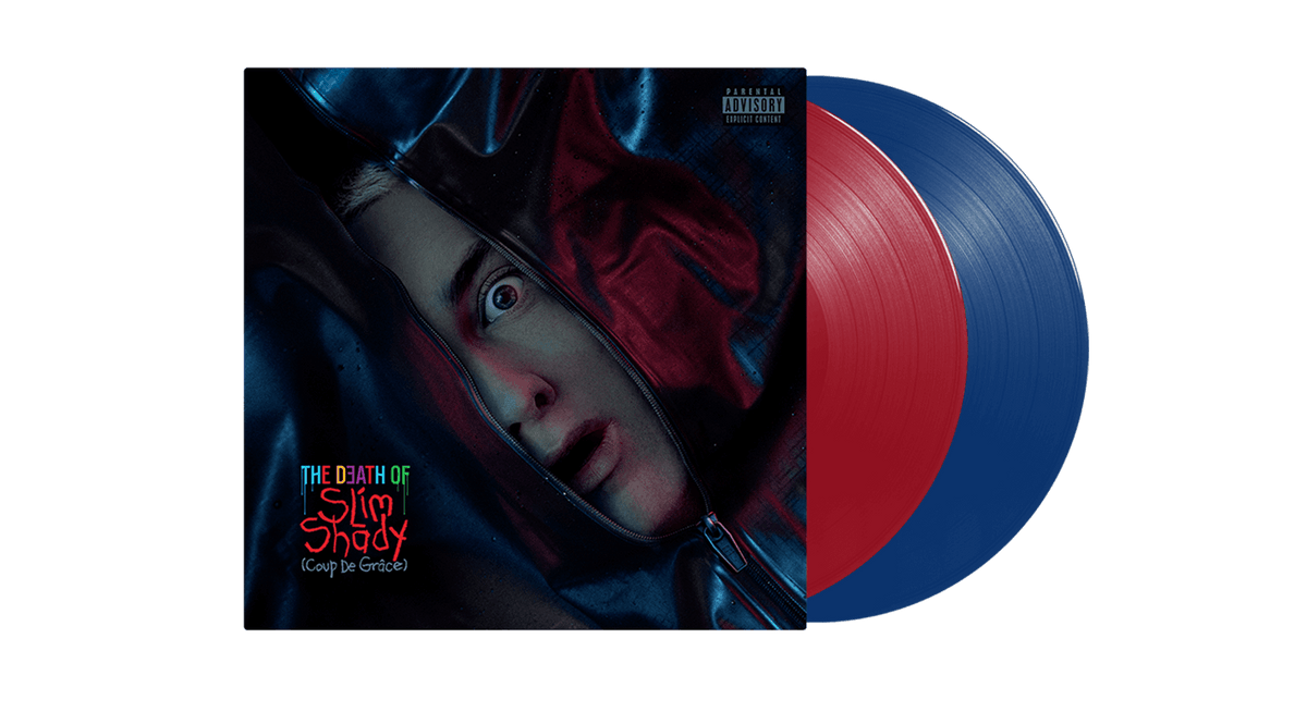 Vinyl - [Pre-Order 25/10] Eminem : The Death of Slim Shady (Coup de Grâce) (Red &amp; Blue Opaque Vinyl) - The Record Hub