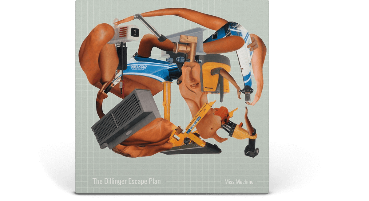 Vinyl - The Dillinger Escape Plan : Miss Machine (Mint Green/ White and Metallic Silver Vinyl with Mustard / Cyan Blue and White Splatter) - The Record Hub