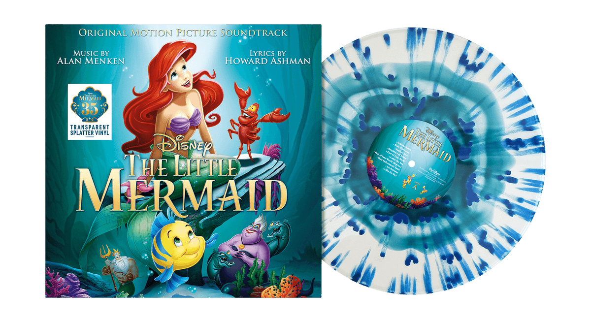 Vinyl - Various Artists : The Little Mermaid (35th Anniversary Edition) (Transparent Splatter Vinyl) - The Record Hub