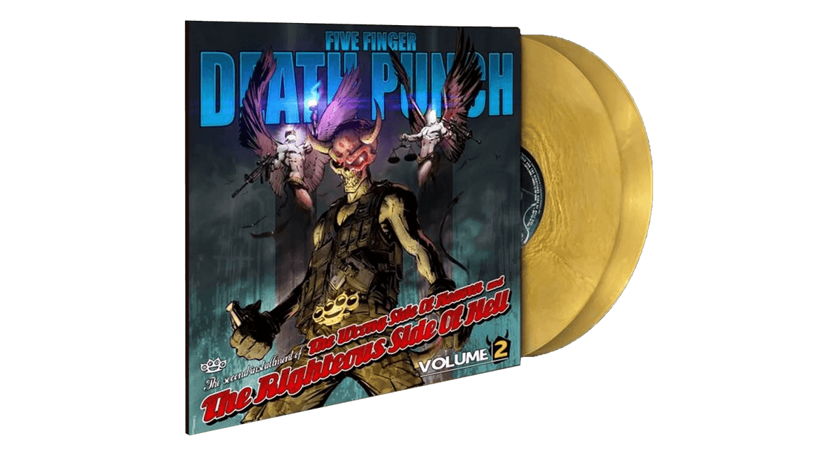 Vinyl - Five Finger Death Punch : The Wrong Side of Heaven and the Righteous Side Of Hell, Vol. 2 (Ltd Gold Vinyl) - The Record Hub