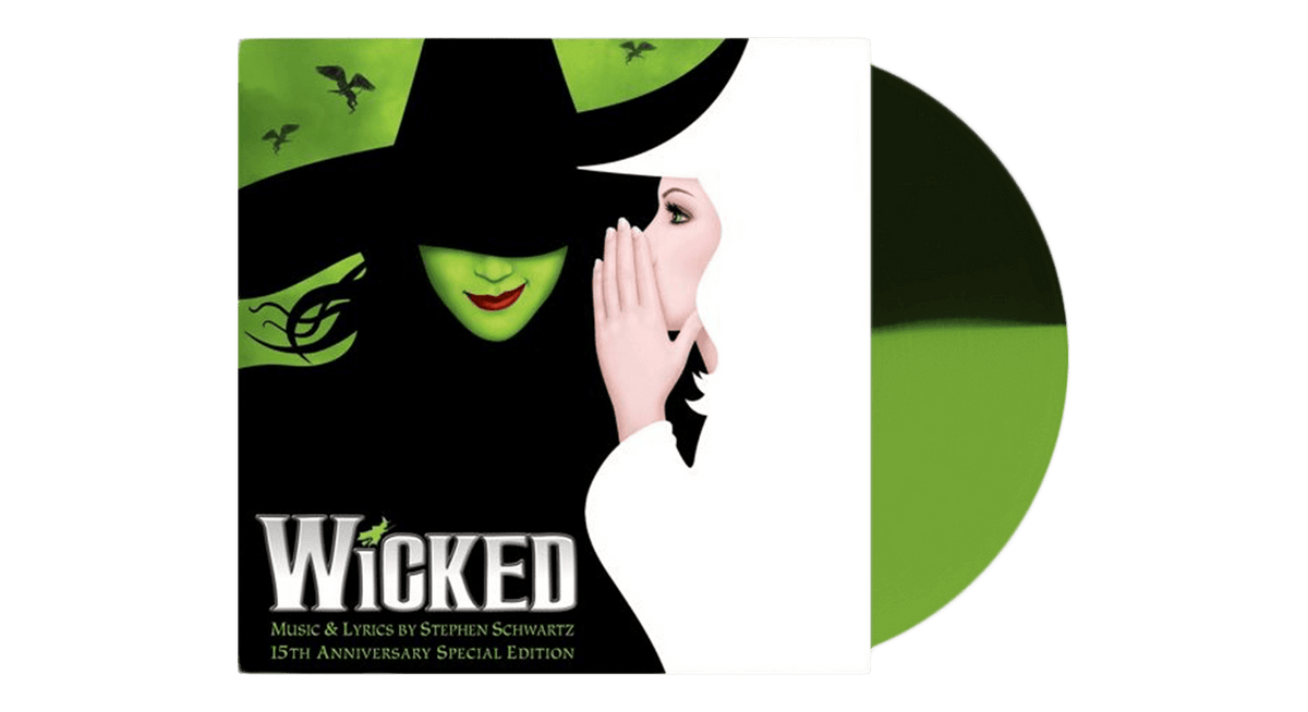 Vinyl - Various Artists : WICKED Original Broadway Cast Recording (Green &amp; Black Vinyl) - The Record Hub