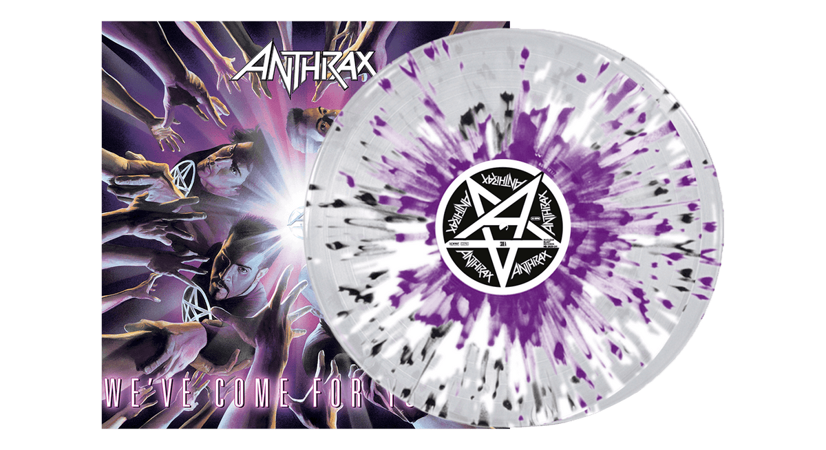 Vinyl - Anthrax : We&#39;ve Come For You All (20th Anniversary Edition) (Clear White Purple Black Splatter Vinyl) - The Record Hub