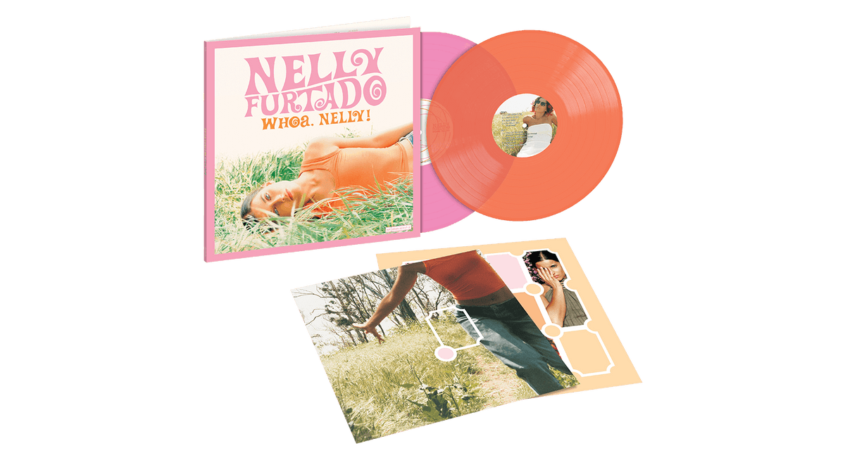 Vinyl - Nelly Furtado : Whoa, Nelly! (Cotton Candy Pink/ Orange Peel w Alt Cover) (Exclusive to The Record Hub.com) - The Record Hub