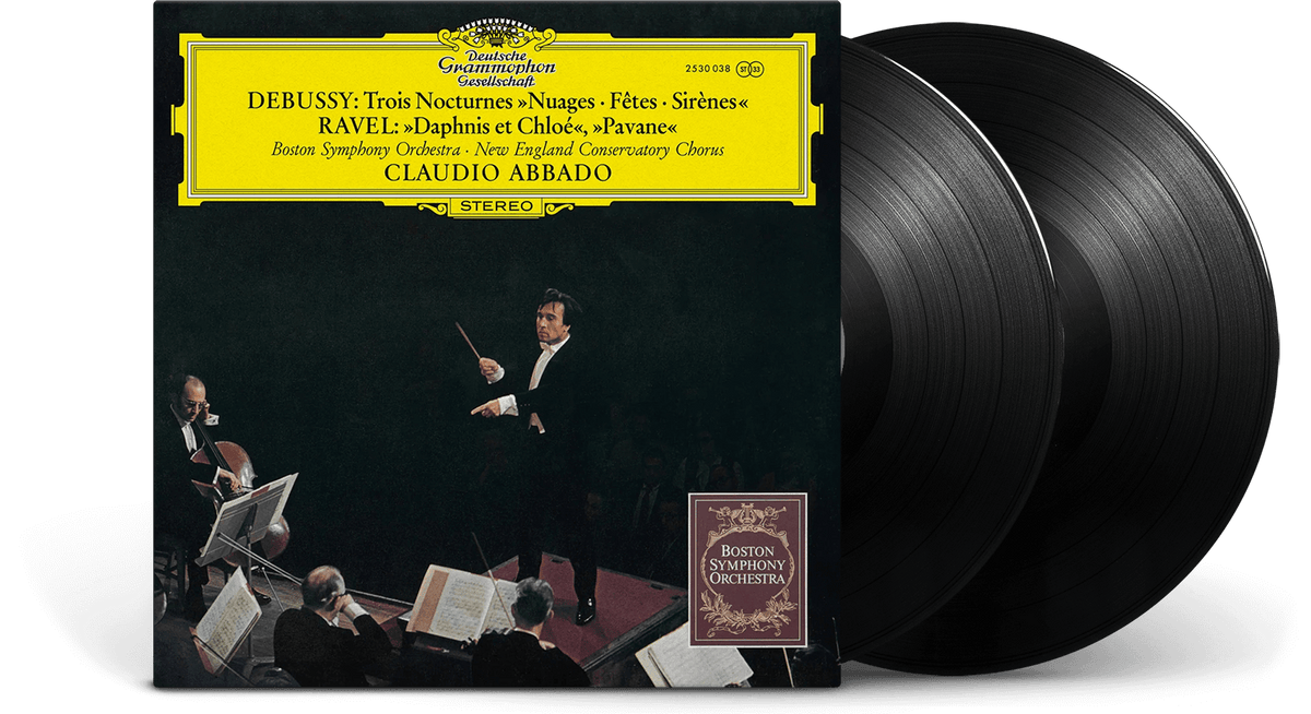 Vinyl - Claudio Abbado / Boston Symphony Orchestra : &quot;DEBUSSY - Nocturnes RAVEL - Daphnis et Chloé Suite Nr. 2 &amp; Pavane pour une infante défunte&quot; - The Record Hub