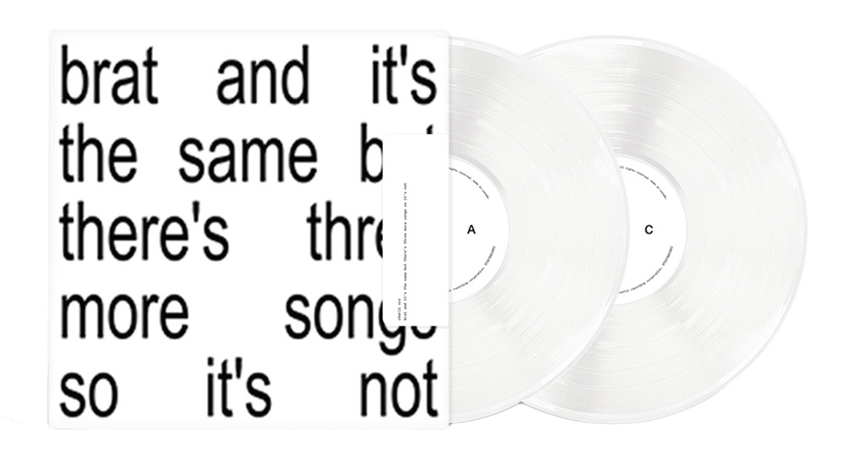 Vinyl - Charli XCX : Brat and it’s the same but there’s three more songs so it’s not (Clear Vinyl) - The Record Hub