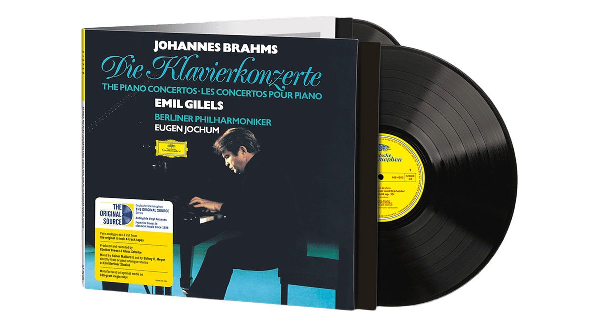 Vinyl - Emil Gilels, Eugen Jochum &amp; Berliner Philharmoniker : Johannes Brahms - Piano Concertos Nos. 1 &amp; 2 (Ltd Numbered 2LP) - The Record Hub